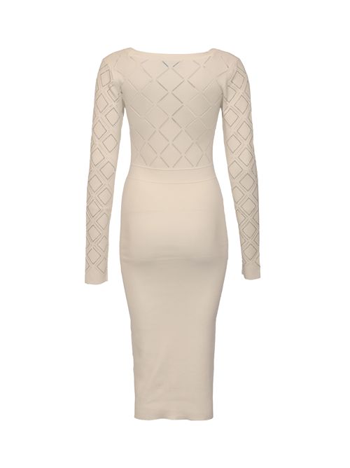 Abito a tubino in maglia di viscosa con strass Snow White BLUGIRL | RF5117 MS99E10602